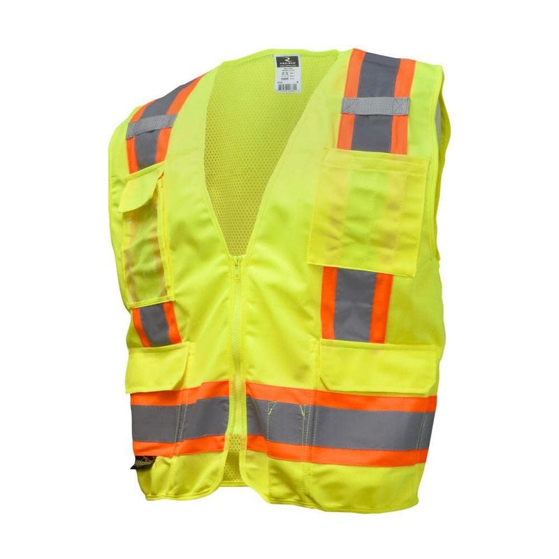 Radians SV6GXL Two Tone Surveyor Class 2 Safety Vest, X-Large, Green - Image 1